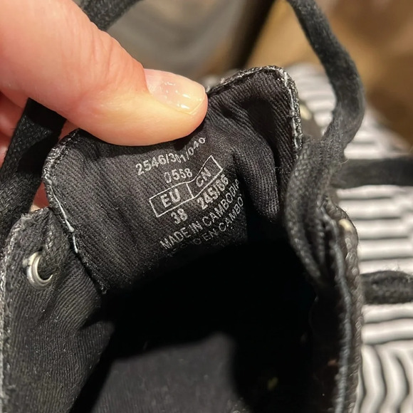 Zara Basic - 38, black and white polka dot platforms - Picture 8 of 9